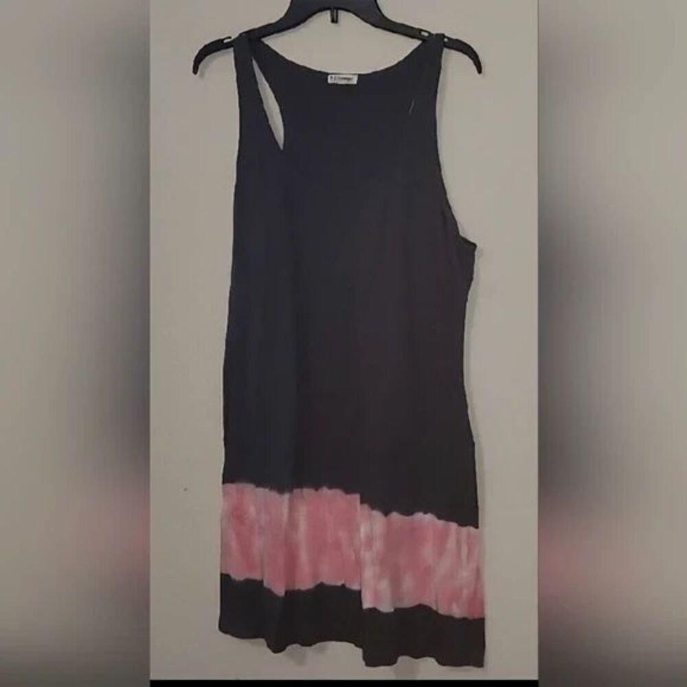 P.J. Salvage Black & Pink Casual Dress
